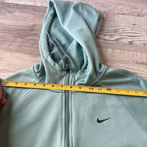 Nike Dri-Fit Hoodie Full Zip Sweatshirt Mint Green Women's Jacket Running Gym - Picture 8 of 12